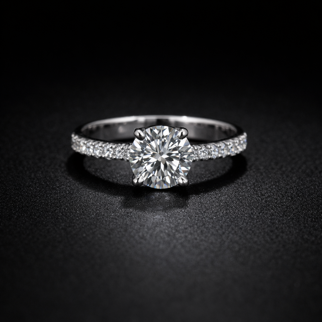 VVS1 Round Brilliant Ring