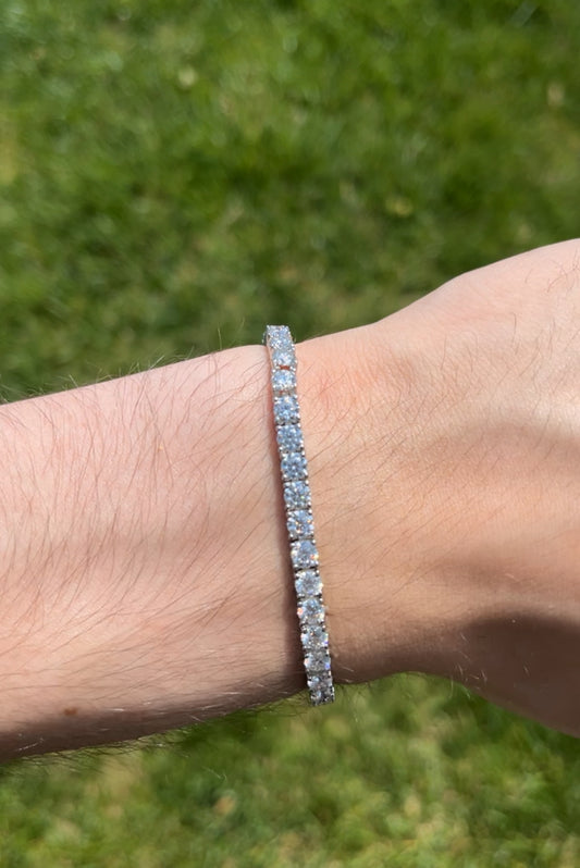 4MM VVS1 Moissanite Tennis Bracelet