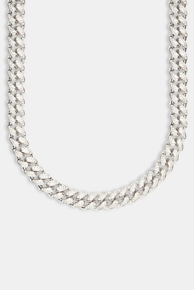 12MM VVS1 Moissanite Cuban Link Chain