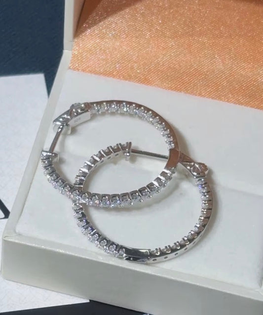 VVS1 2mm Hoop Earrings